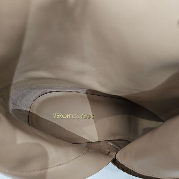 NEW Veronica Beard Viv Ankle Boot Womens 10 Brown Suede High Heeled Buckle Fall - Picture 12 of 15